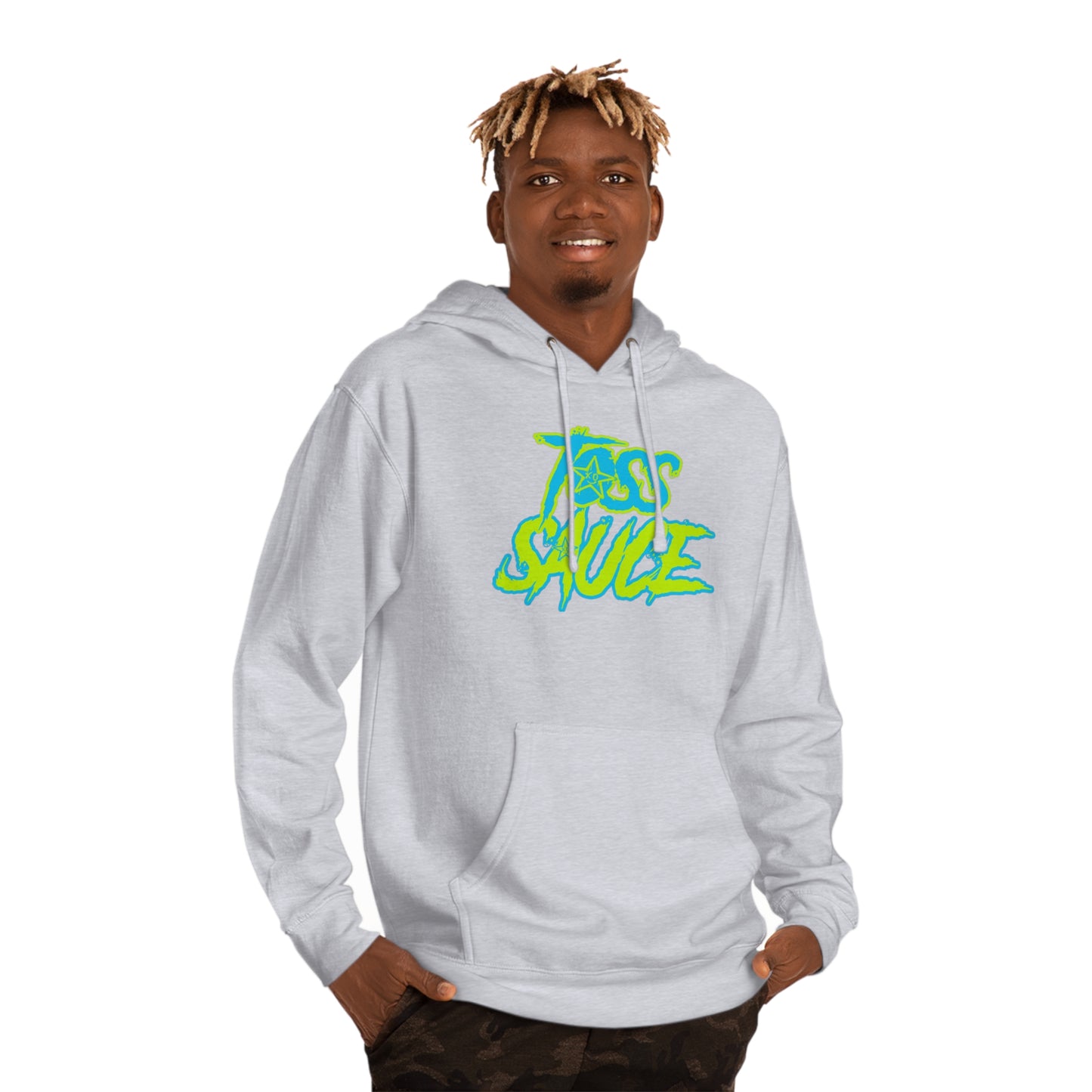 BLUE AND YELLOW HOODIE
