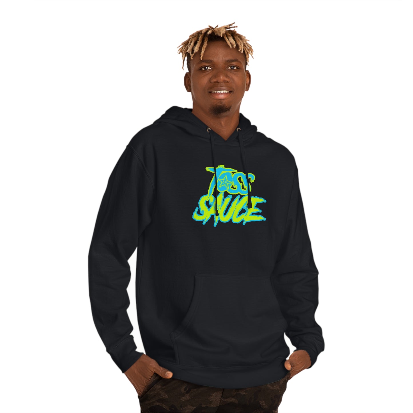 BLUE AND YELLOW HOODIE