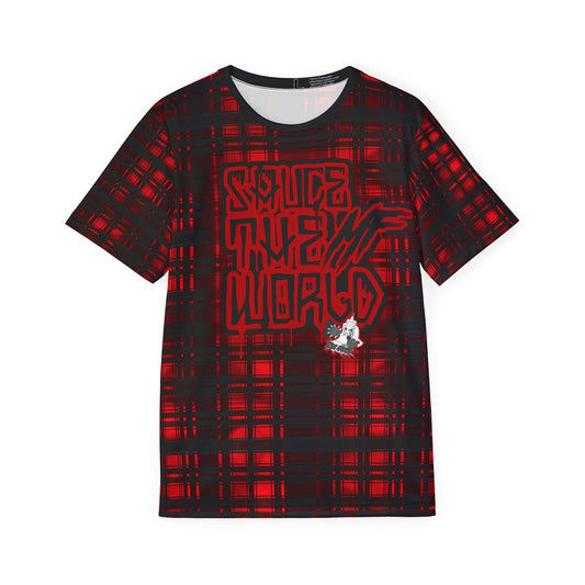 PLAID JERSEY RED