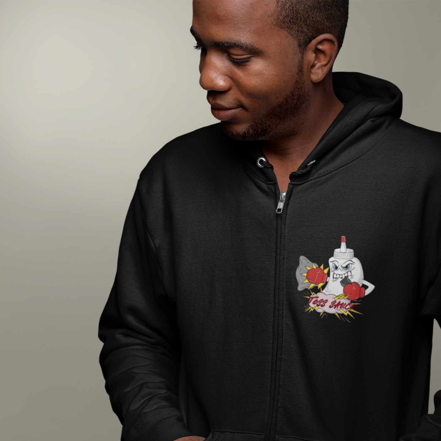 Unisex Full Zip Hooded Sweatshirt