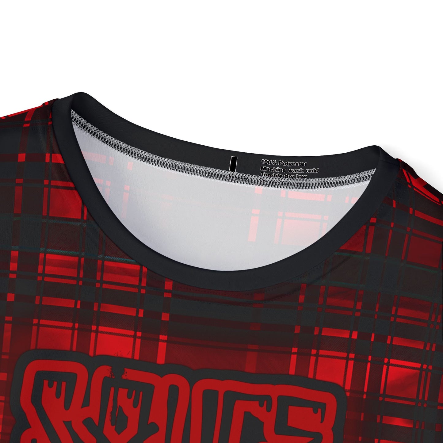 PLAID JERSEY RED