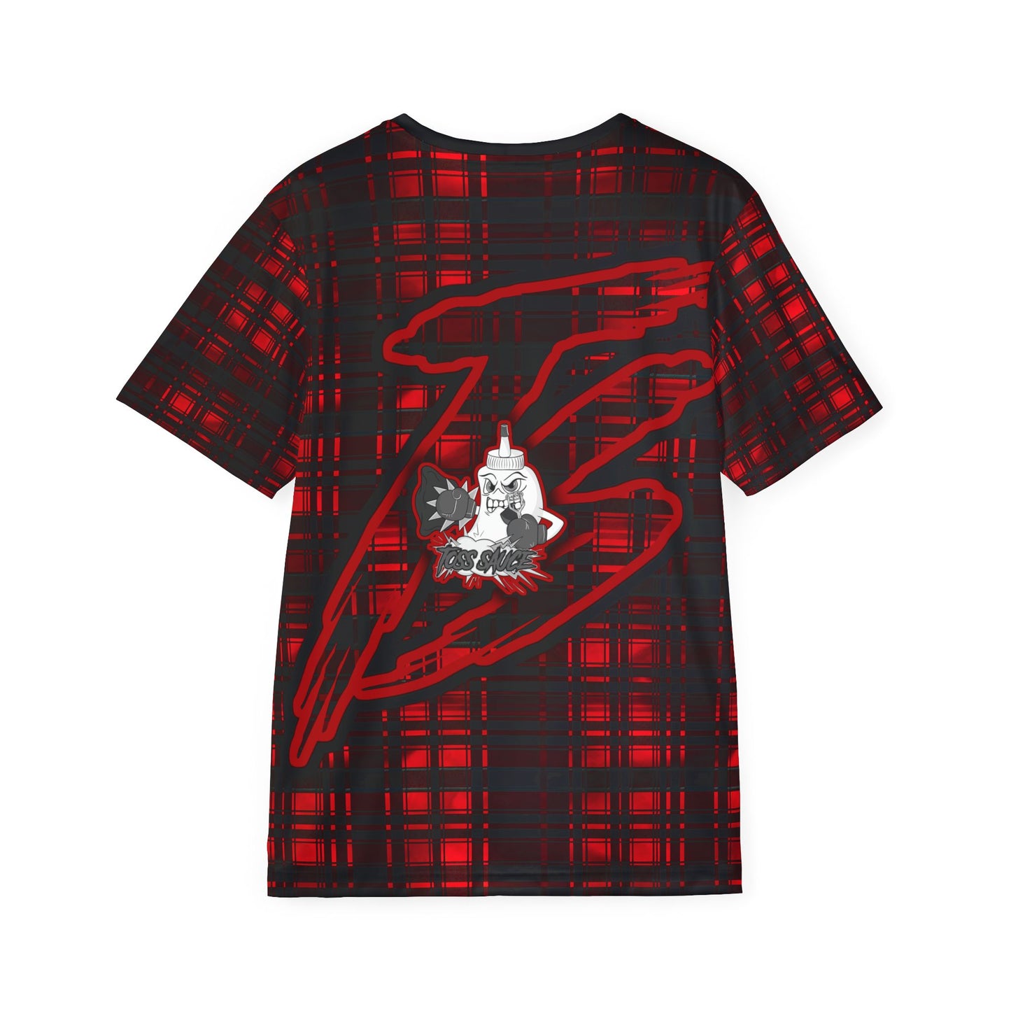 PLAID JERSEY RED