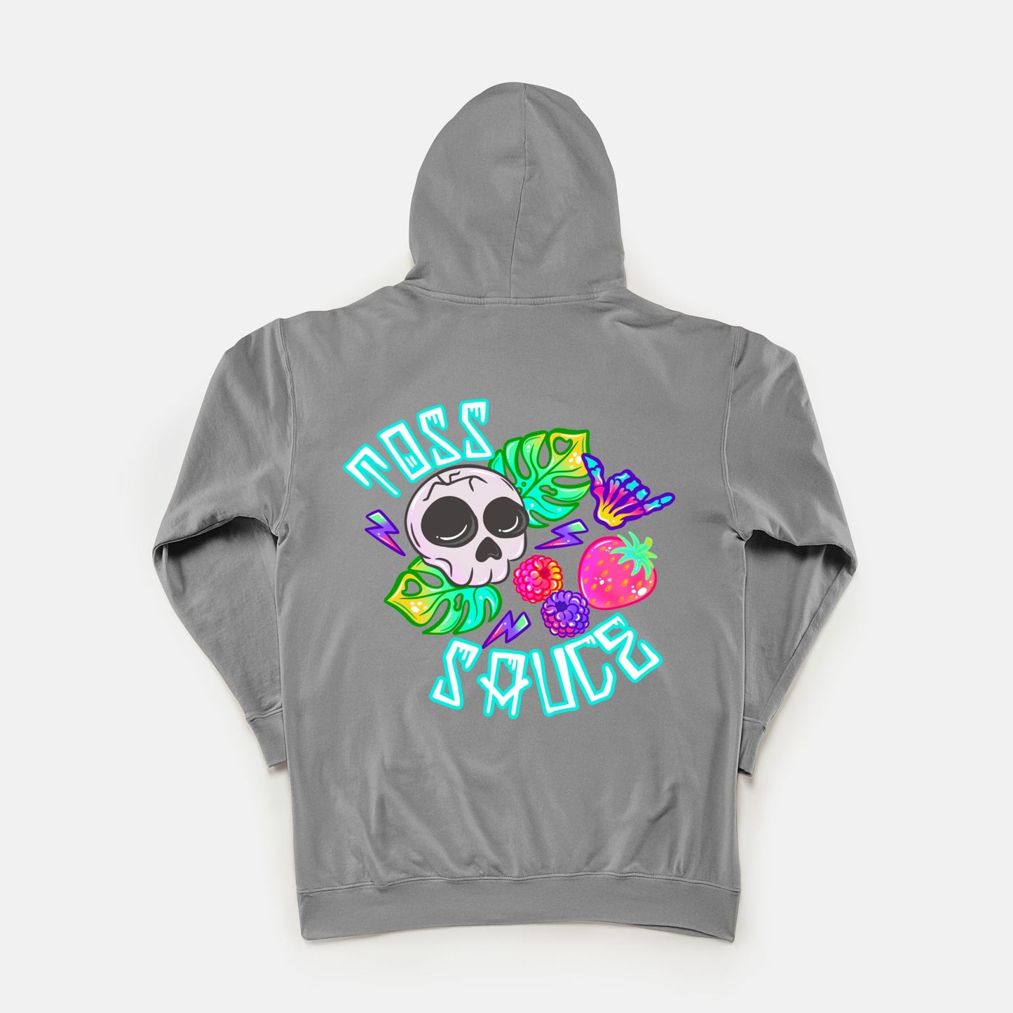 ADULT Purple Berries w/ skull hoodie