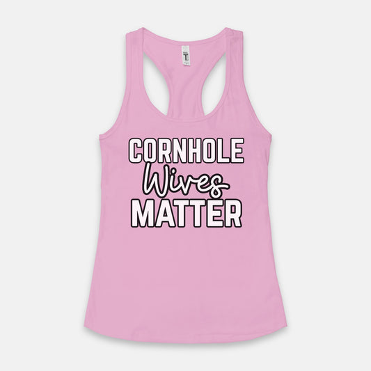 ADULT WOMENS Cornhole Wives Matter Tank