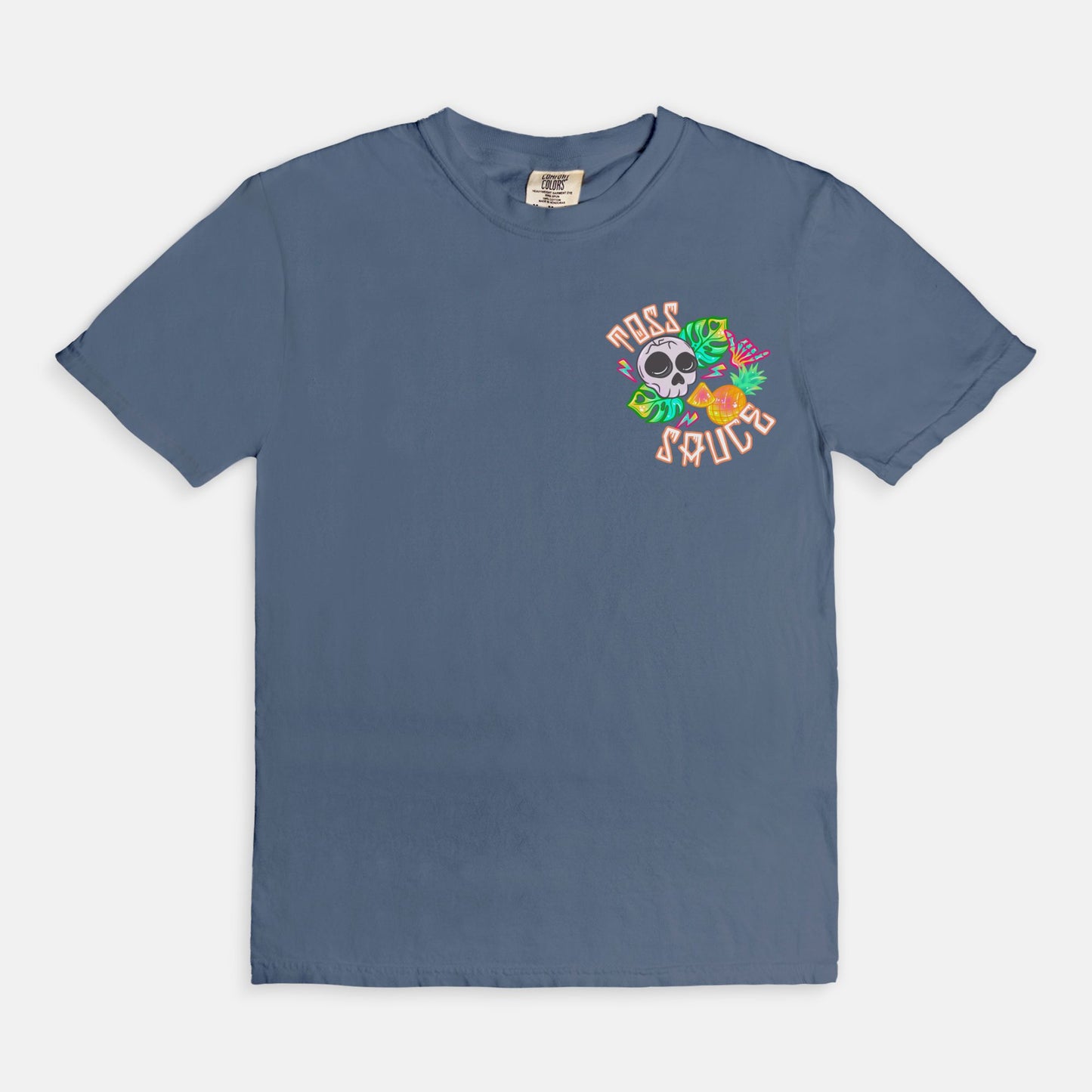 ADULT Pineapple Skulls Toss Sauce Tshirt