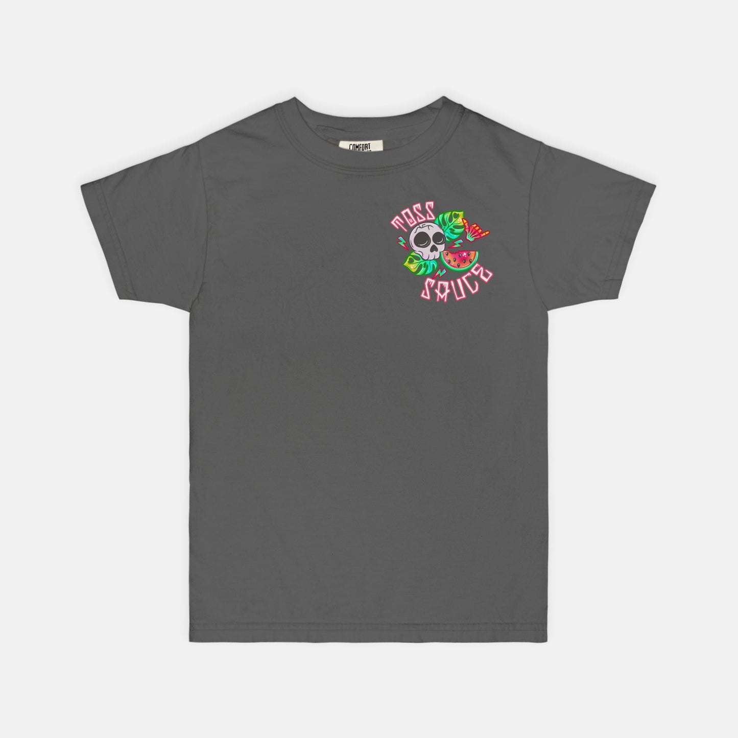 YOUTH Watermelon Skulls Toss Sauce Tshirt