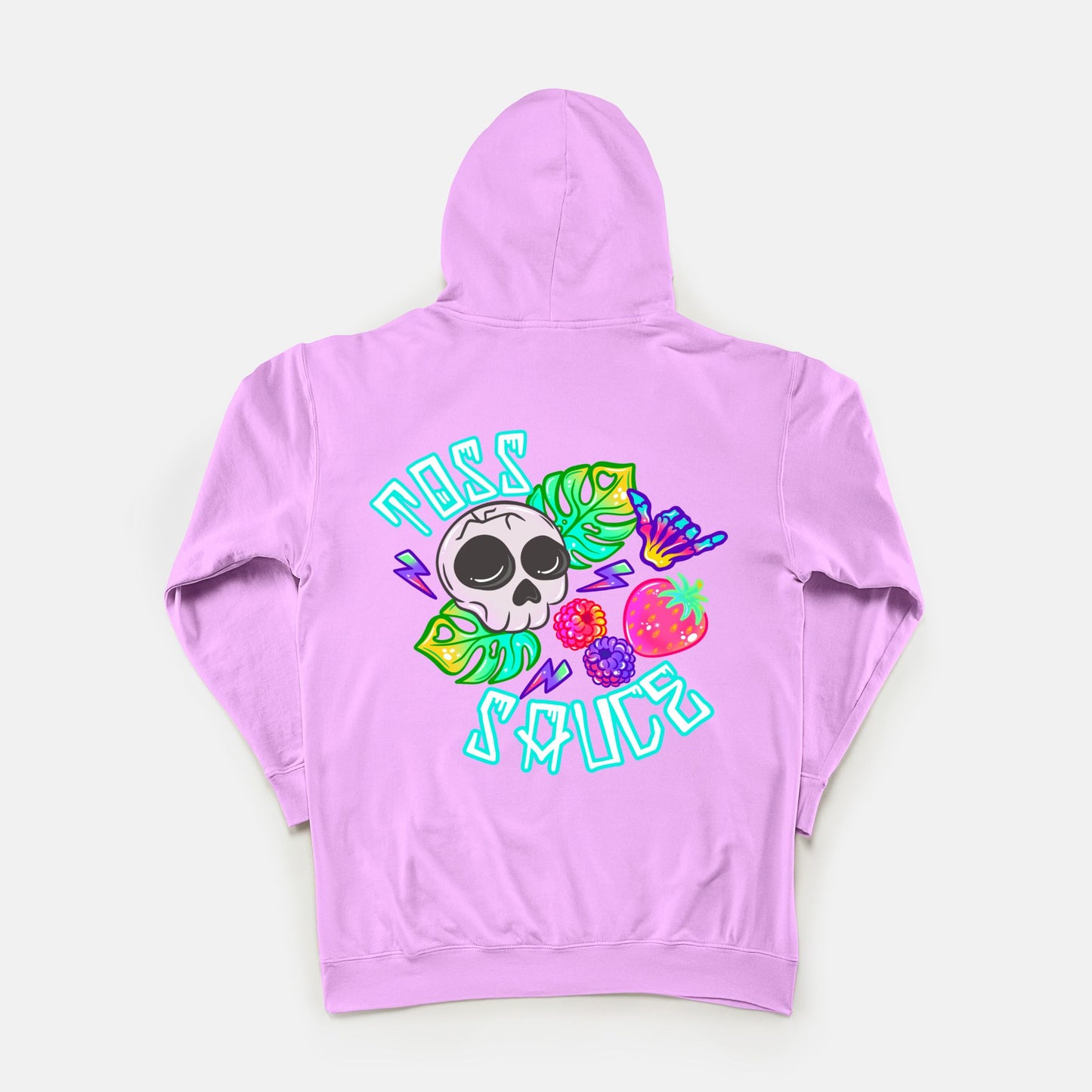 ADULT Purple Berries w/ skull hoodie