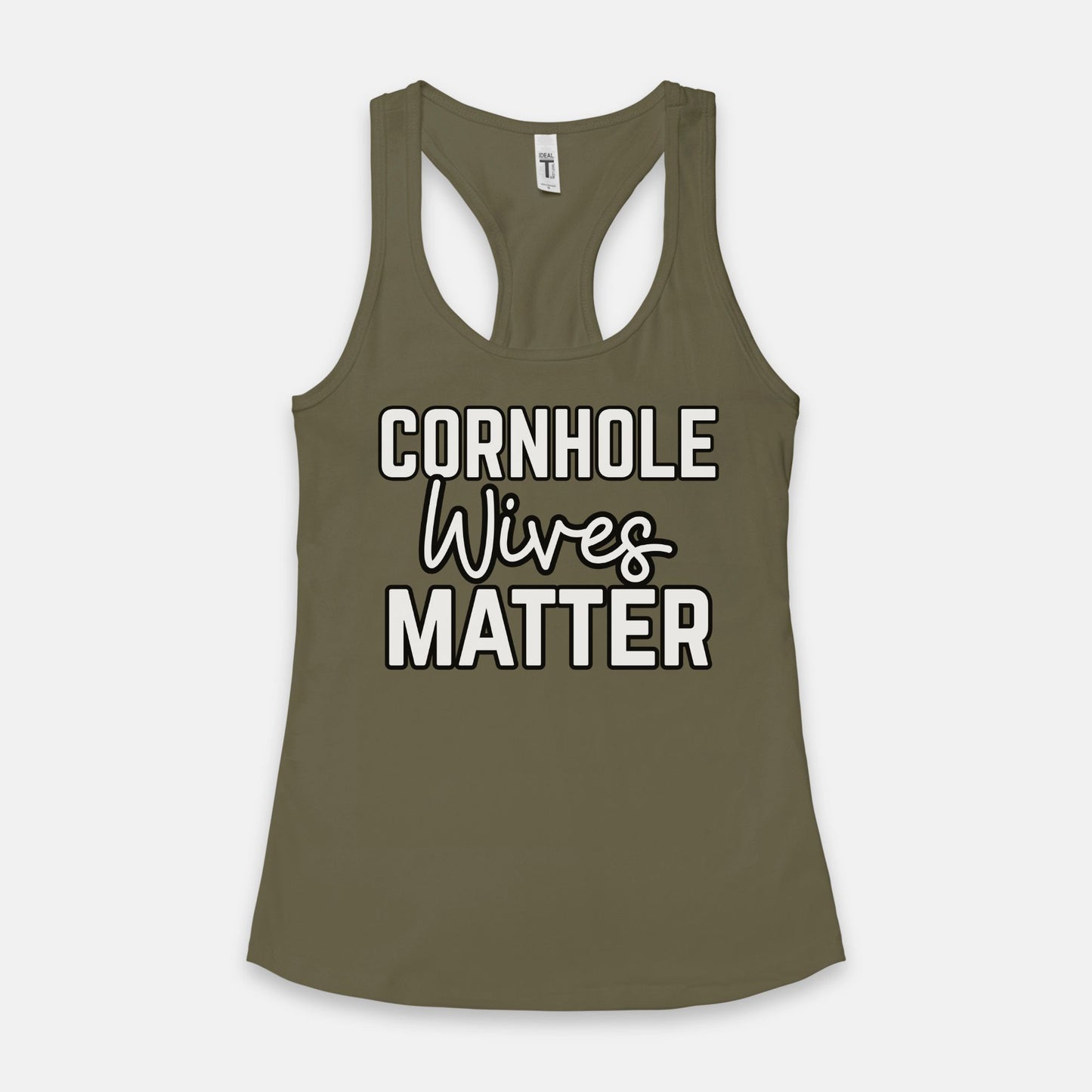 ADULT WOMENS Cornhole Wives Matter Tank