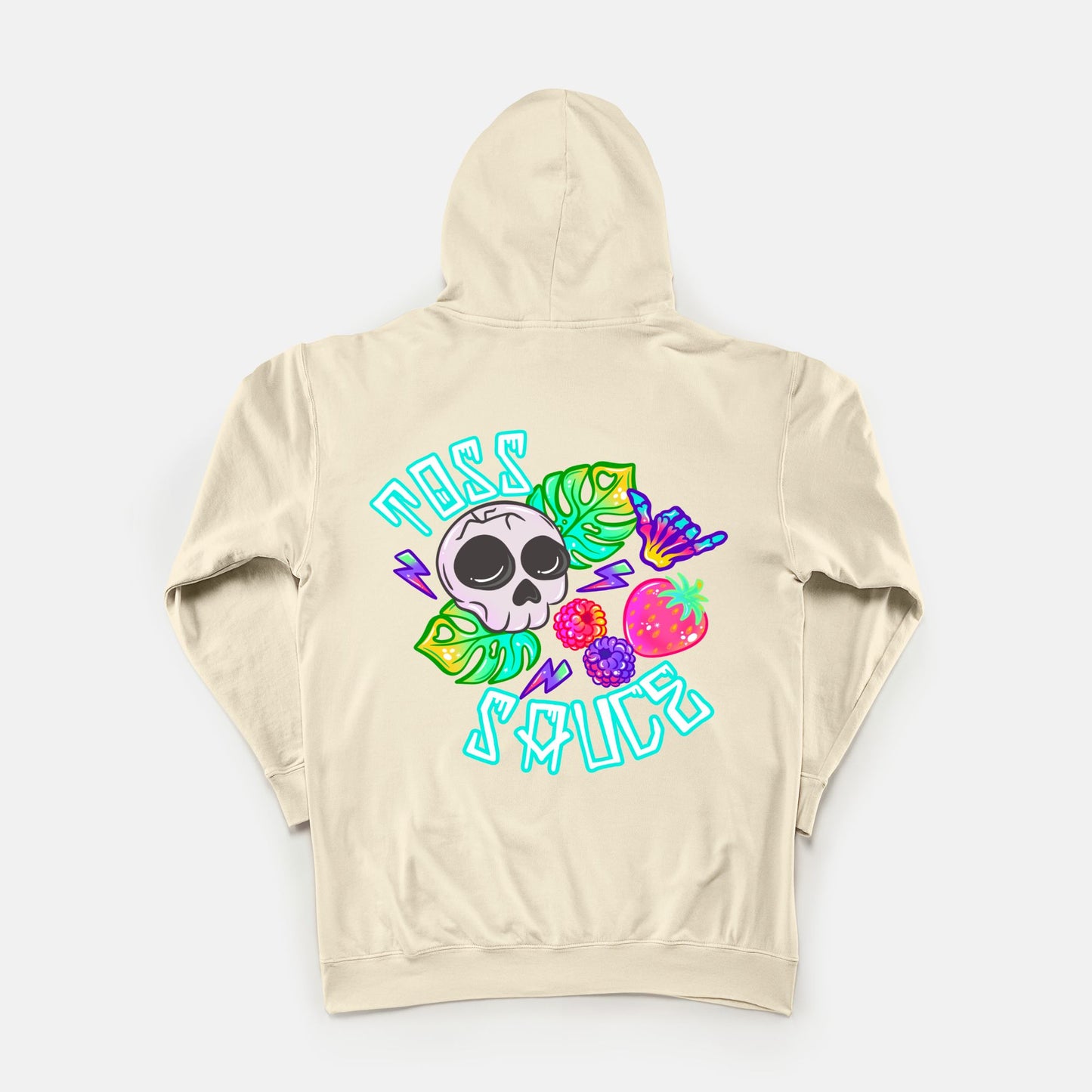 ADULT Purple Berries w/ skull hoodie