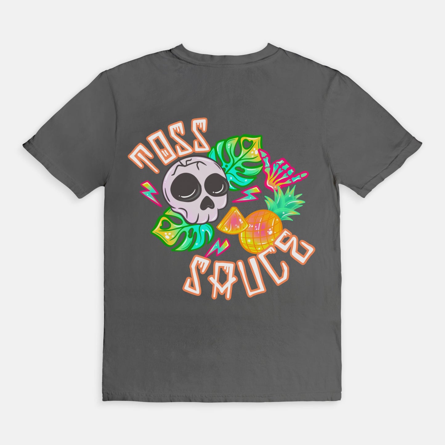 ADULT Pineapple Skulls Toss Sauce Tshirt