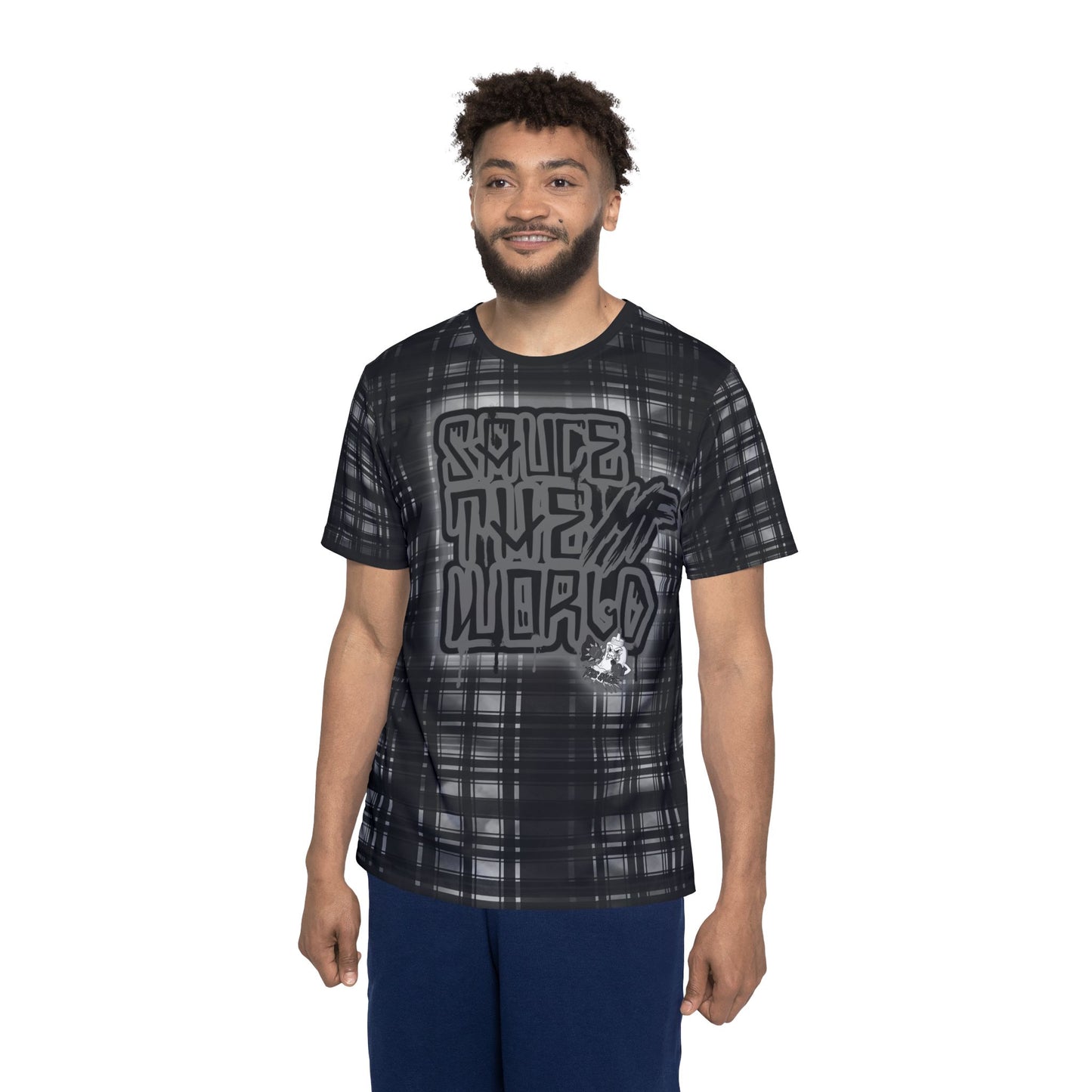 GREY PLAID JERSEY