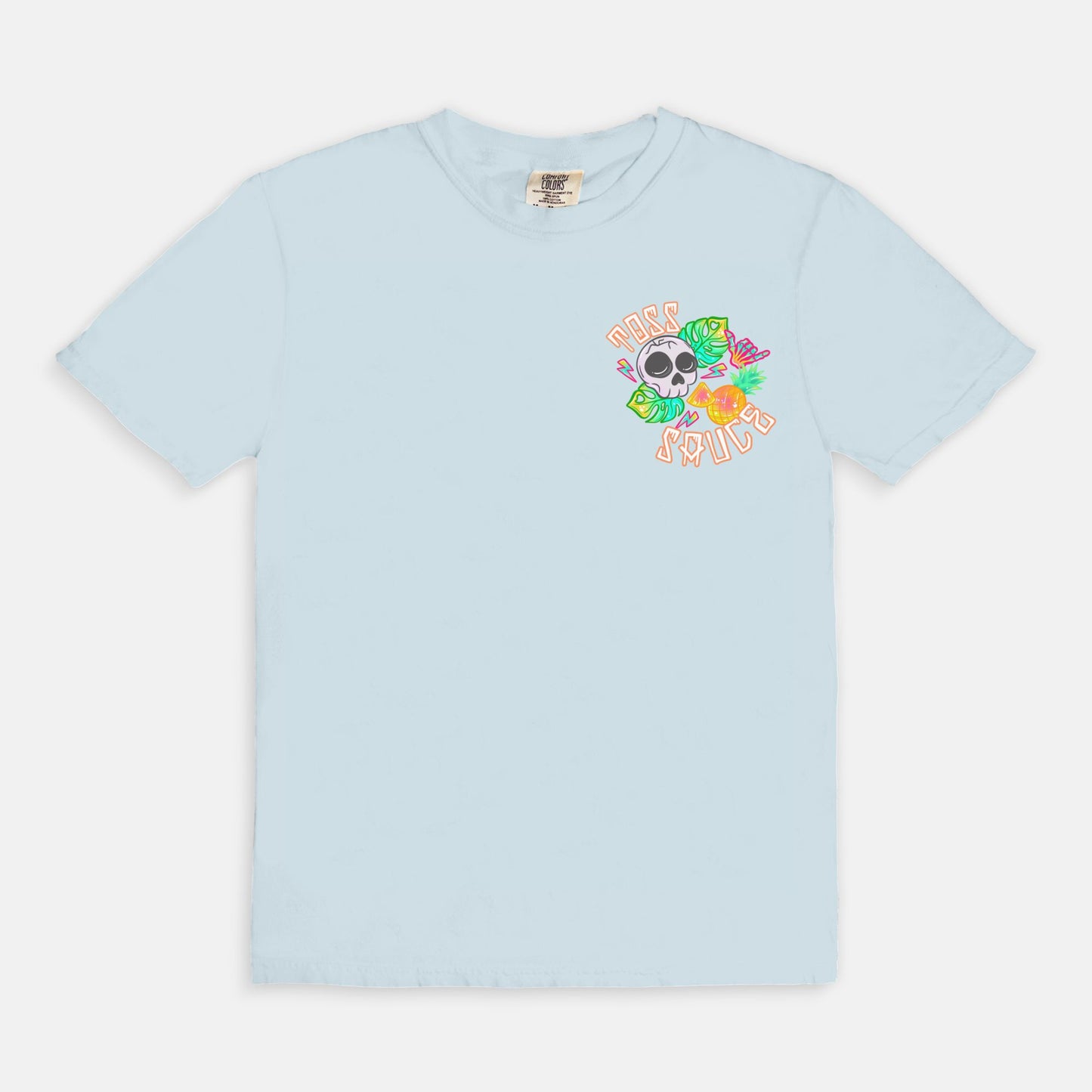 ADULT Pineapple Skulls Toss Sauce Tshirt