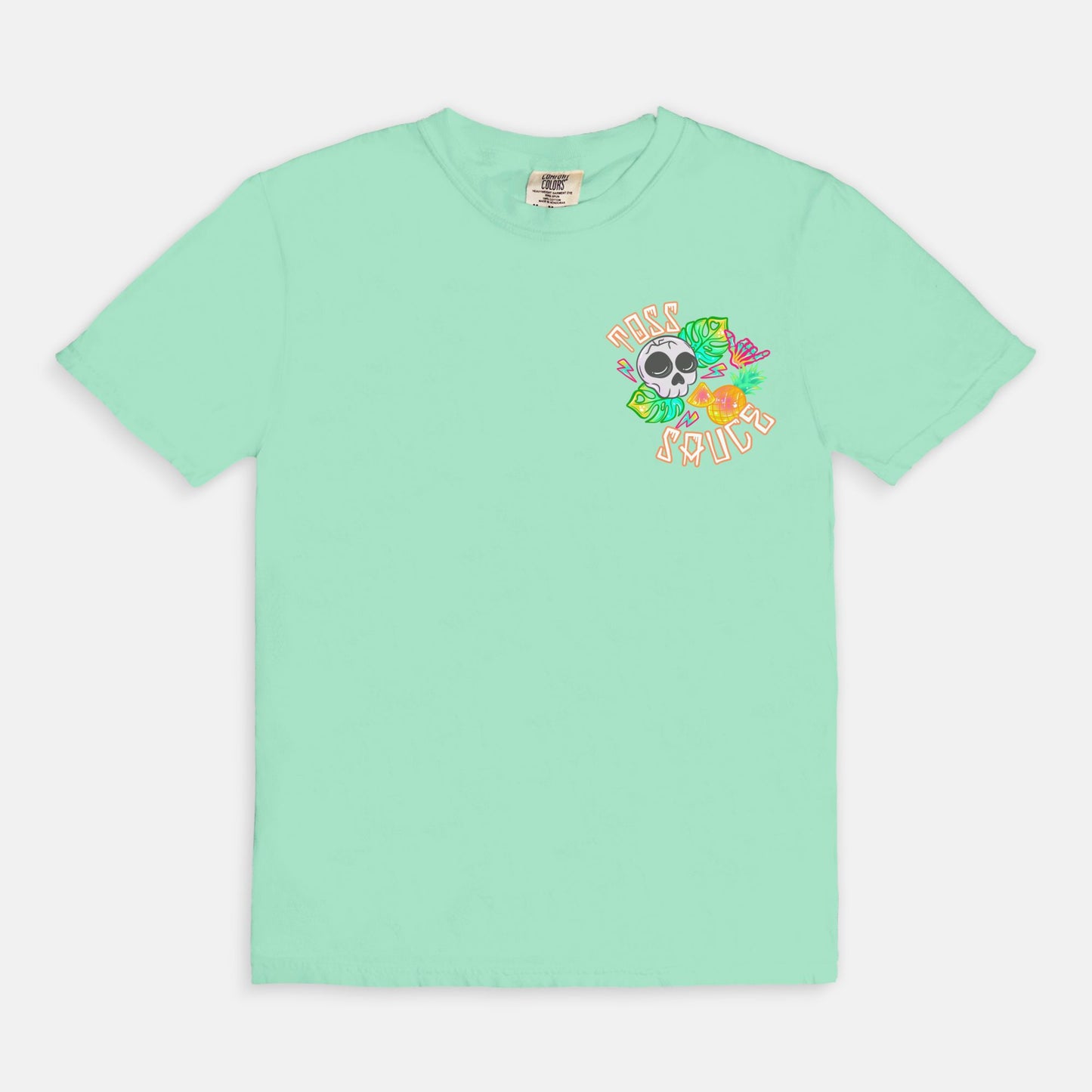 ADULT Pineapple Skulls Toss Sauce Tshirt