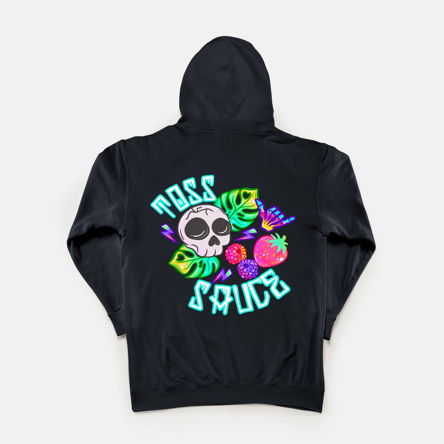 ADULT Purple Berries w/ skull hoodie