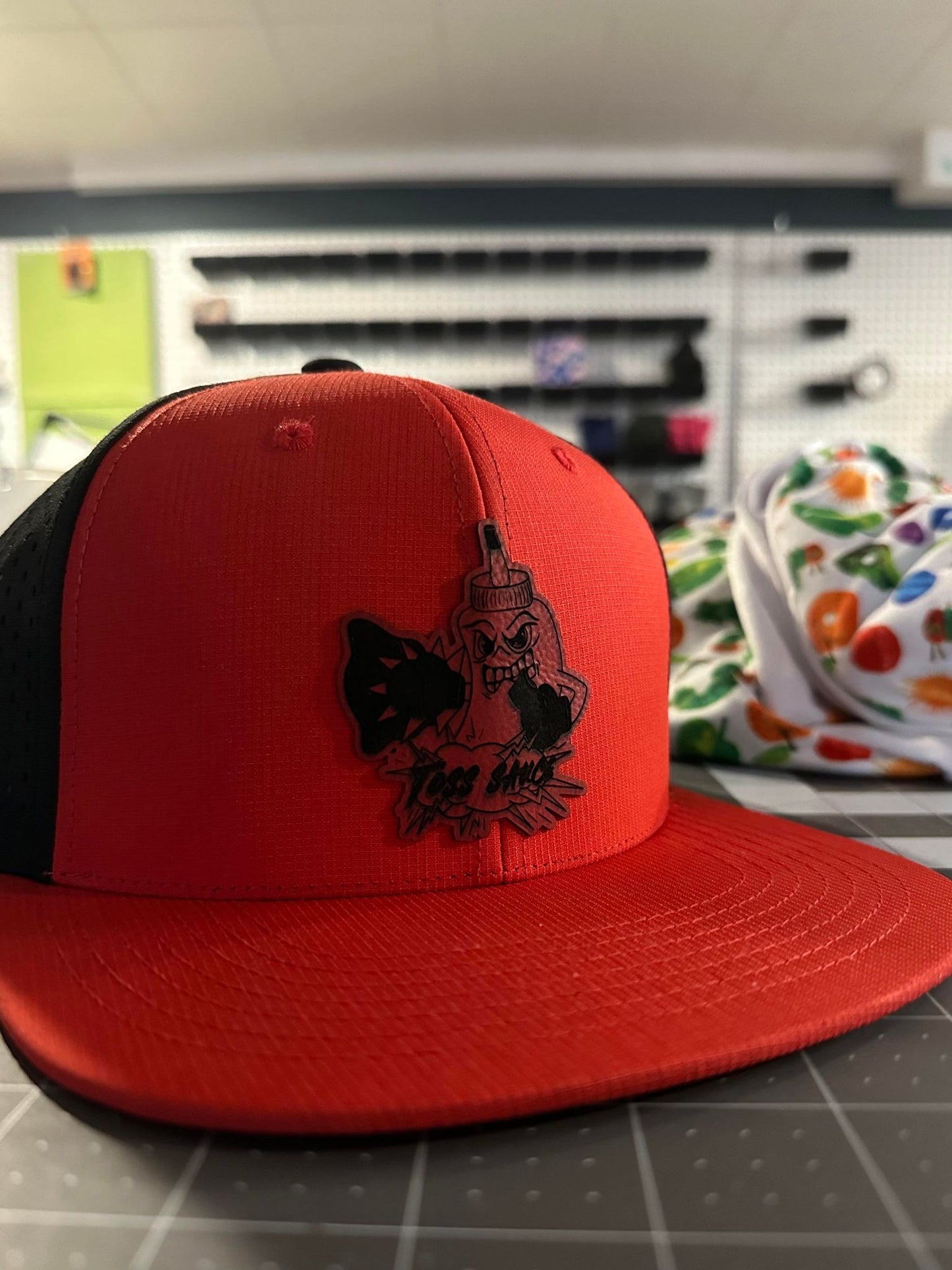Adult Performance Hat-Red/Black