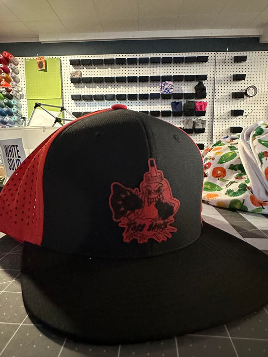 Adult Performance Hat-Black/Red